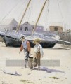Un panier de palourdes réalisme marine peintre Winslow Homer
